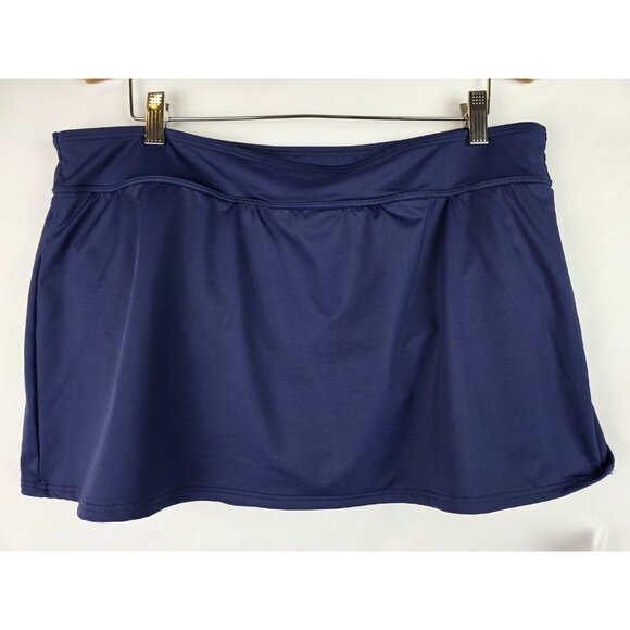 Lands' End Women's Swim Skirt Size 18 Navy Blue Swimsuit Swim Skirt Bottom - Picture 1 of 8